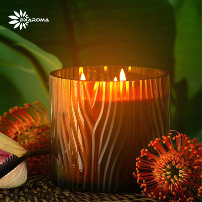 Mua OEM Lemon Aroma Nến thơm cốc thủy tinh tròn Ngọn lửa tùy chỉnh online manufacture